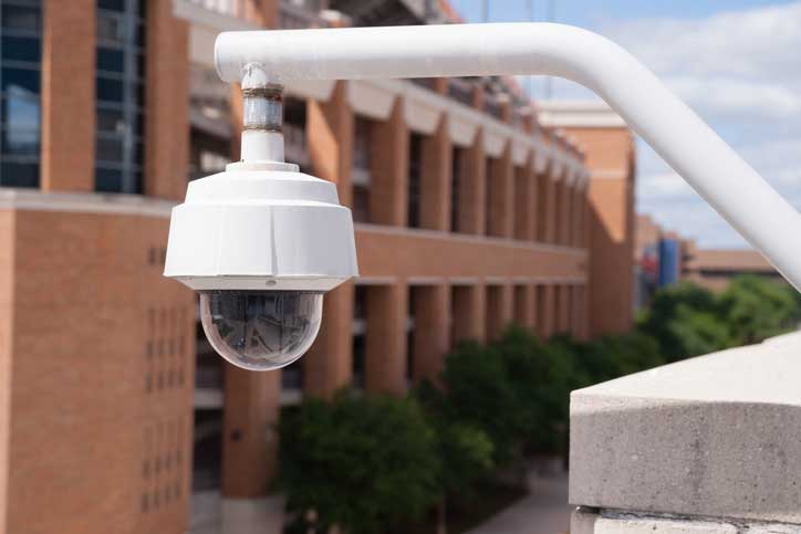 A security system with security cameras can enhance school safety.