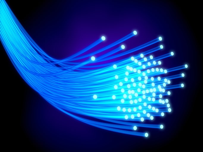 Representation of fiber optic cable.